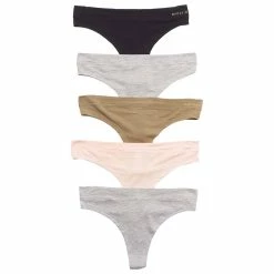 Best Pirce ✔️ Womens Danskin 5pk. Rayon Spandex Thong Panties - DS8032-5PKDJ 🧨