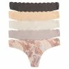 Outlet 😍 Womens Danskin 5pk. Scallop Laser Thong Panties - DS9904-5PKAS ❤️ -Danskin Sales Store unnamed file 108