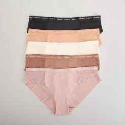 Best Sale 🤩 Womens Danskin 5pk. Laser Hipster Panties With Lace - DS4482-5PKJ ✨