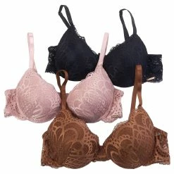 Best deal 👏 Womens Danskin 3pk. Lace Fashion Underwire Bras DS5834-3PKF ❤️