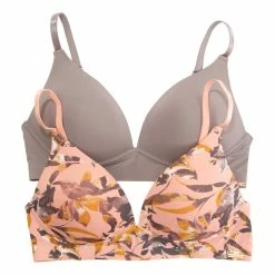 New 😀 Womens Danskin 2pk. Laser Wire-Free Bras - DS5177-2PKF 👍