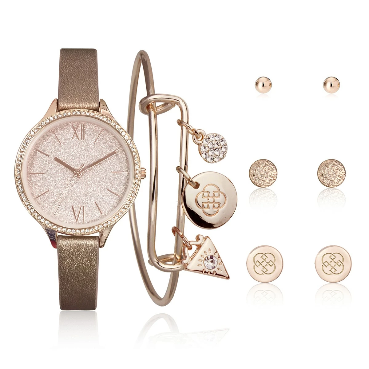 Best Sale ๐ Daisy-Fuentes Jewelry & โ Watches ๐ฉ Womens Daisy Fuentes โ Watch Bracelet & Earring Set - DF167RG ๐ 3 Best Sale ๐ Daisy-Fuentes Jewelry & โ Watches ๐ฉ Womens Daisy Fuentes โ Watch Bracelet & Earring Set - DF167RG ๐