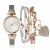 Best deal 🔔 Daisy-Fuentes Jewelry & ⌚ Watches Daisy Fuentes Silver/Rose ⌚ Watch & Bracelet Set-DF179RG 🎉 -Danskin Sales Store unnamed file 151