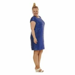 Best Pirce ✔️ Connected-Apparel Clothing Plus Size Connected Apparel Short Sleeve Sequin Sheath 👗 Dress ⭐ -Danskin Sales Store unnamed file 229