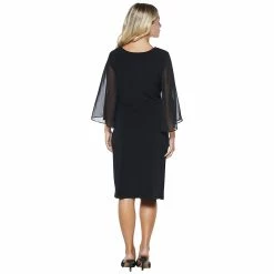 Cheapest 🧨 Connected-Apparel Clothing 👩 Womens Connected Apparel Wide Sleeve Asymmetrical Neck 👗 Dress 😉 -Danskin Sales Store unnamed file 265