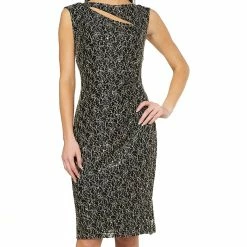 Flash Sale 🎁 Connected-Apparel Clothing 👩 Womens Connected Apparel Sleeveless Sequin Lace Cutout Neck 👗 Dress 😉 -Danskin Sales Store unnamed file 299