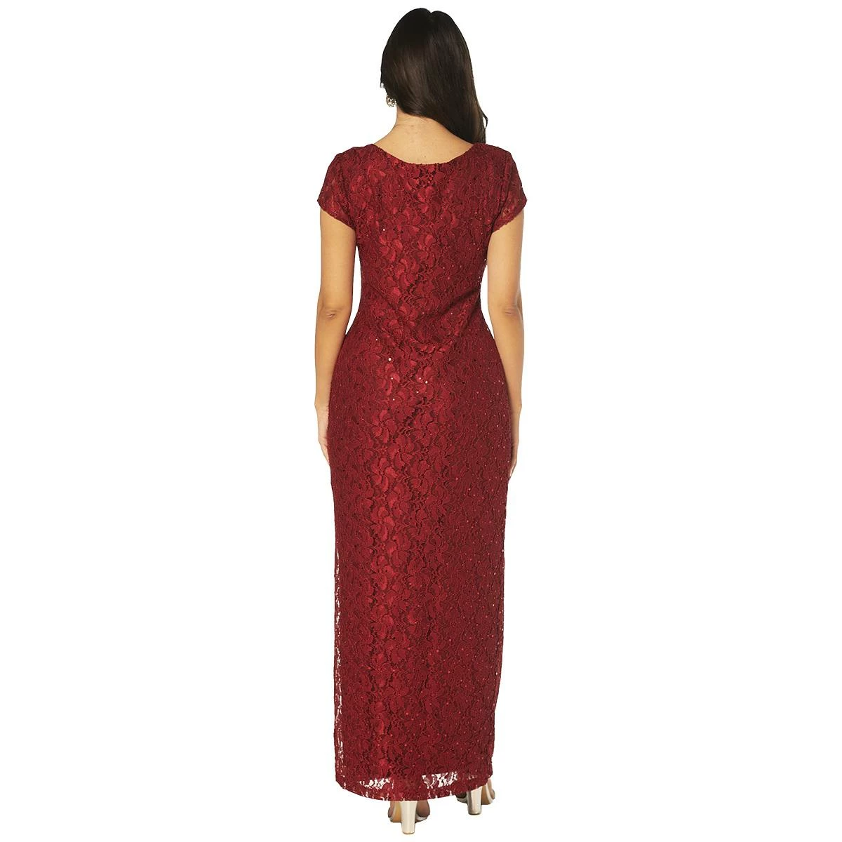 Cheap 🎉 Connected-Apparel Clothing 👩 Womens Connected Apparel Sweetheart Neck Sequin Lace Gown 🔔 4 Cheap 🎉 Connected-Apparel Clothing 👩 Womens Connected Apparel Sweetheart Neck Sequin Lace Gown 🔔 - Image 2
