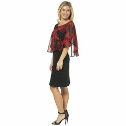 Coupon 🔥 Connected-Apparel Clothing Petite Connected Apparel Floral Overlay 👗 Dress ✔️ -Danskin Sales Store unnamed file 393