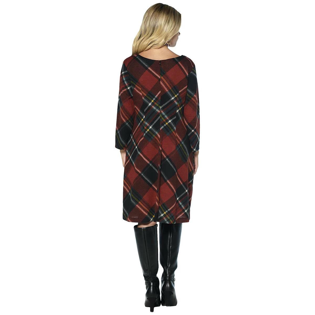 Brand new โญ Connected-Apparel Clothing Petite Connected Apparel Long Sleeve Plaid ๐ Dress With Pockets โ 4 Brand new โญ Connected-Apparel Clothing Petite Connected Apparel Long Sleeve Plaid ๐ Dress With Pockets โ - Image 2