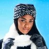 Deals ⌛ Cuddl-Duds Accessories 👩 Womens Cuddl Duds® Velour Ruched Snow Leopard Headband 🥰
