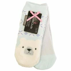 Top 10 🎉 Cuddl-Duds 🧦 Socks & Hosiery 👧 Girls Cuddl Duds® 2pk. Polor Bear Slipper 🧦 Socks ✔️