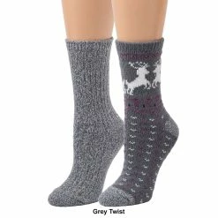 Deals ✔️ Cuddl-Duds 🧦 Socks & Hosiery 👩 Womens Cuddl Duds® 2pk. Reindeer Fair Isle 🧦 Socks 🌟 -Danskin Sales Store unnamed file 55