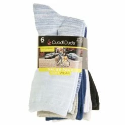 Cheap ⌛ Cuddl-Duds 🧦 Socks & Hosiery 👩 Womens Cuddl Duds® 6pk. Ombre Space Dye & Dots Crew 🧦 Socks 🎁