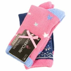 Cheap 🎁 Cuddl-Duds 🧦 Socks & Hosiery 👧 Girls Cuddl Duds® 2pk. Fox Boot 🧦 Socks 😉