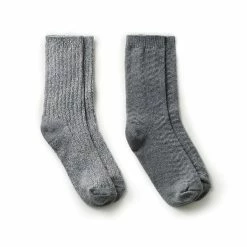 Discount 😉 Cuddl-Duds 🧦 Socks & Hosiery 👩 Womens Cuddl Duds® 2pk. Solid Chevron Twist Rib Boot Crew 🧦 Socks 🔥