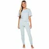 Coupon 👍 Pajamas 👩 Womens Danskin Short Sleeve Ribbed Boxy Tee & Leggings Pajama Set 🛒 -Danskin Sales Store unnamed file 88