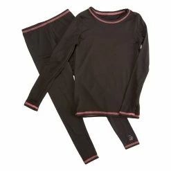 Buy 🌟 Cuddl-Duds Underwear 👧 Girls (7-16) Cuddl Duds® ComforTech Stretch Thermal Set - Black ⭐