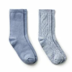 Best deal 🛒 Cuddl-Duds 🧦 Socks & Hosiery 👩 Womens Cuddl Duds® 2pk. Space Dye Diamond Cable Rib Crew 🧦 Socks 😍
