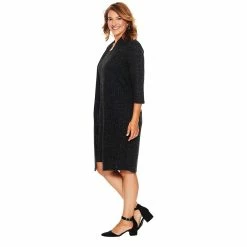 Cheap 😀 Connected-Apparel Clothing Plus Size Connected Apparel Long Sleeve Rib Knit Jacket 👗 Dress ⌛ -Danskin Sales Store unnamed file 73